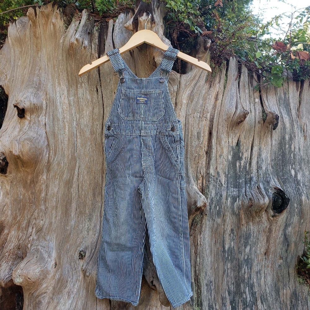 Oshkosh engineer striped overalls